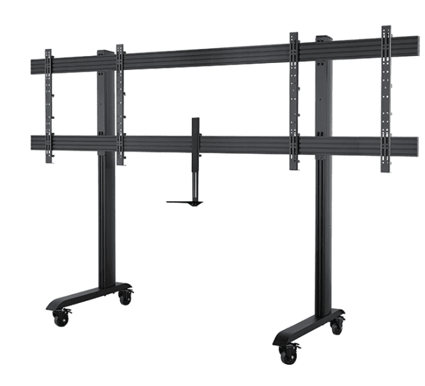 Wózek na dwa monitory do 86" z półką na kamerę B-Tech SYSTEM X BT8518/BB