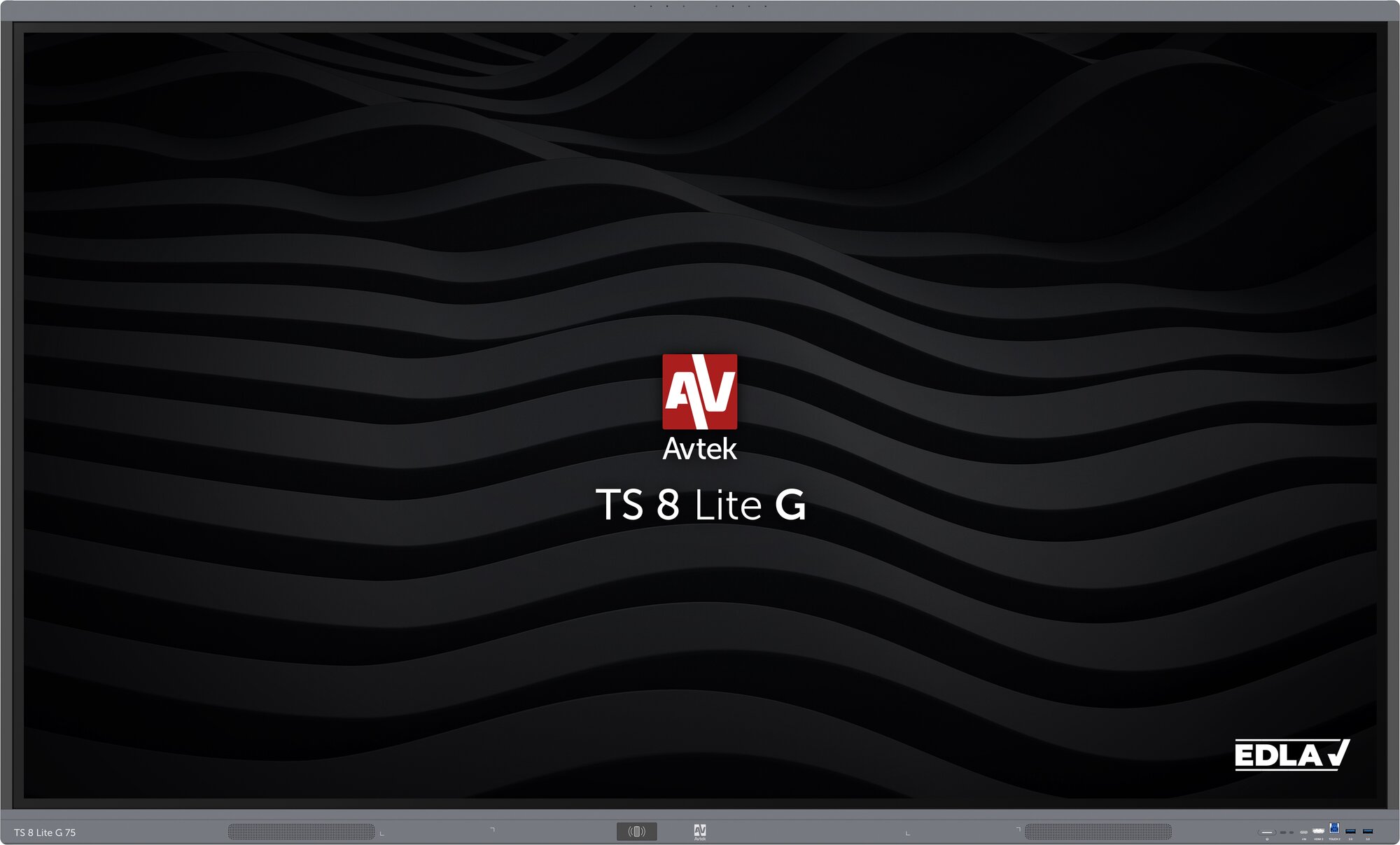 Monitor interaktywny Avtek TS 8 Lite G 75 cali - widok z przodu