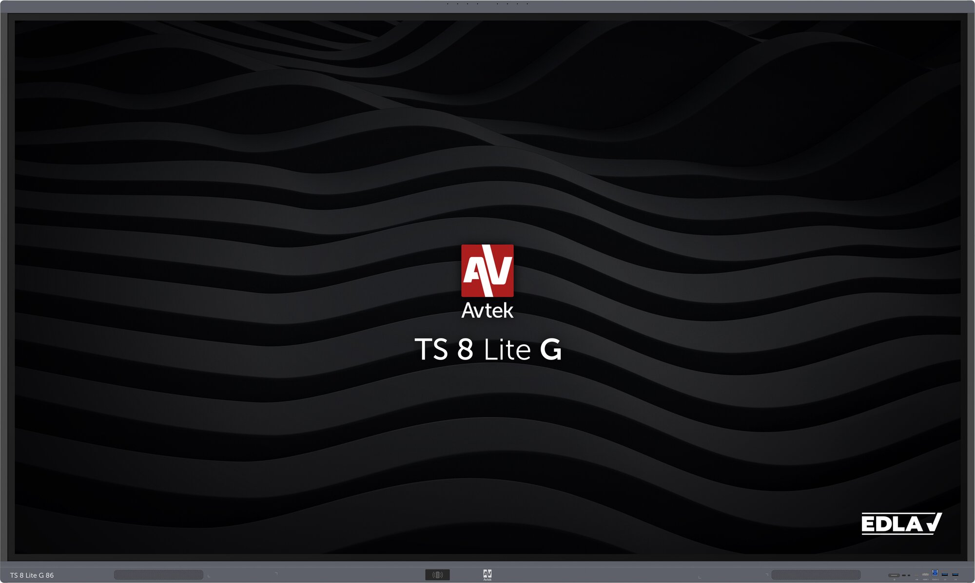 Monitor interaktywny Avtek TS 8 Lite G 86 cali - widok z przodu