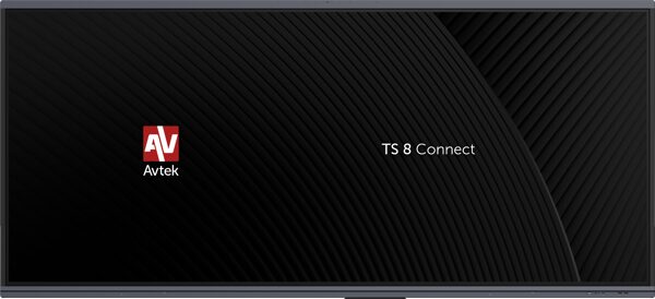 Monitor interaktywny Avtek TS 8 Connect 92 cale – panoramiczny ekran 21:9 z logo Avtek i napisem TS 8 Connect