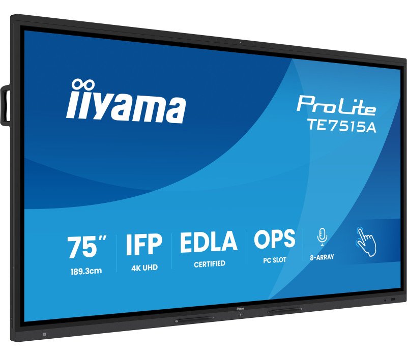 Monitor interaktywny iiyama TE7515A-B2AG 75 cali - przód