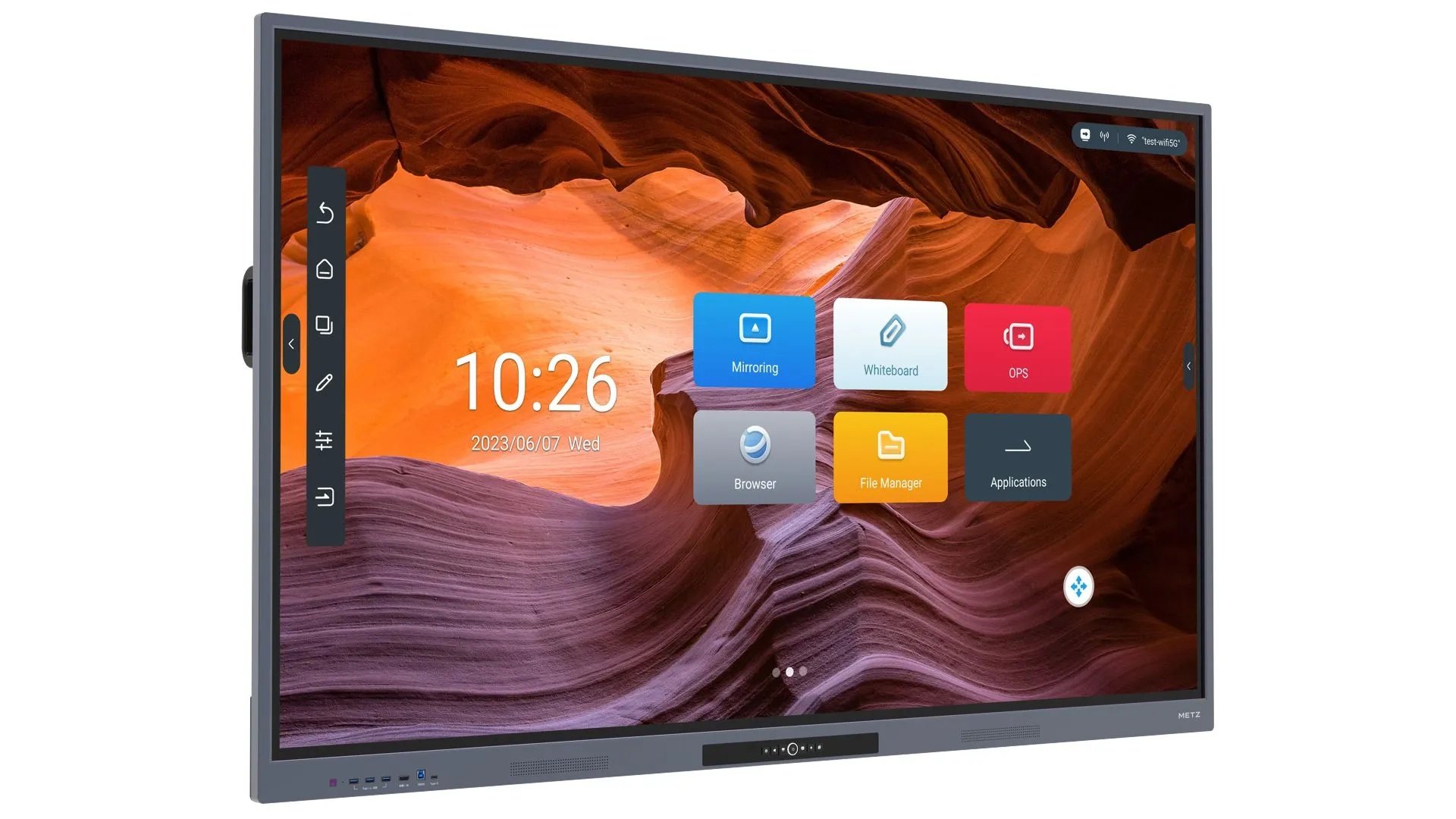 Monitor interaktywny METZ 86HD1 86 cali - ujęcie pod kątem