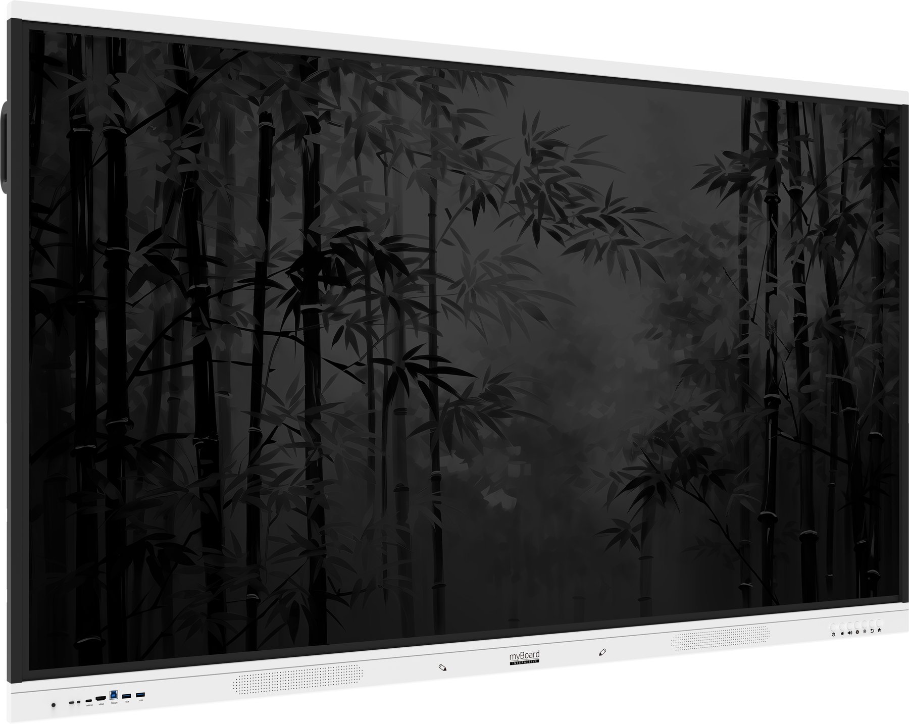 Monitor interaktywny myBoard Panda 2.0 65 cali - ujęcie pod kątem