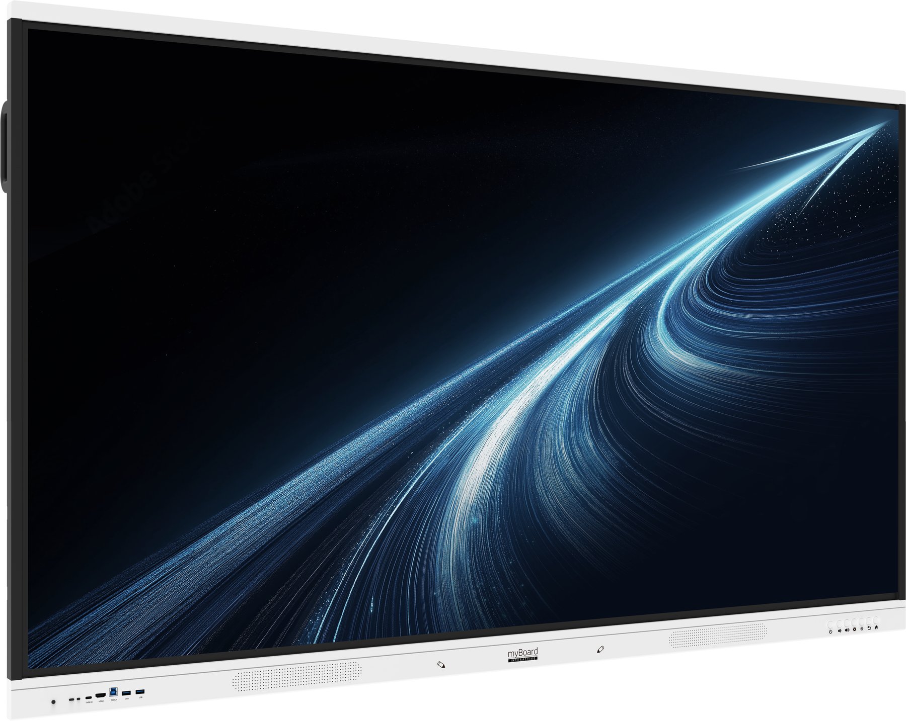 Monitor interaktywny myBoard White Arrow 75 cali - ujęcie pod kątem