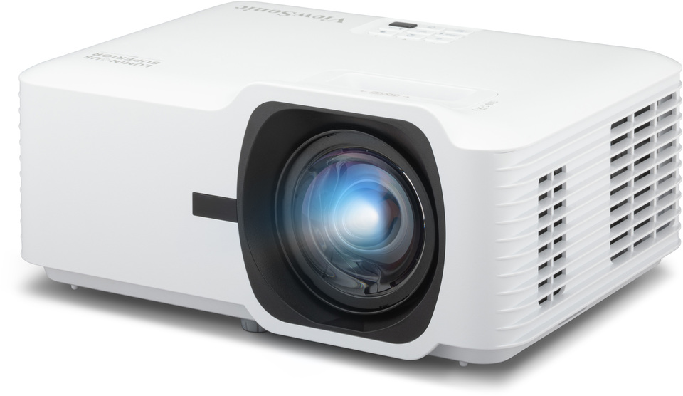 Projektor ViewSonic LSD401HD podczas pracy, widok pod kątem