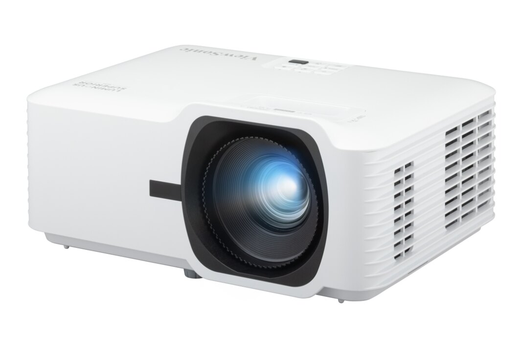 Projektor ViewSonic LSD600W podczas pracy, widok pod kątem