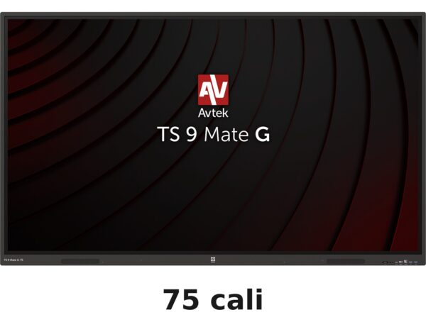 Monitor interaktywny Avtek TS 9 Mate G 75 cali – ekran startowy