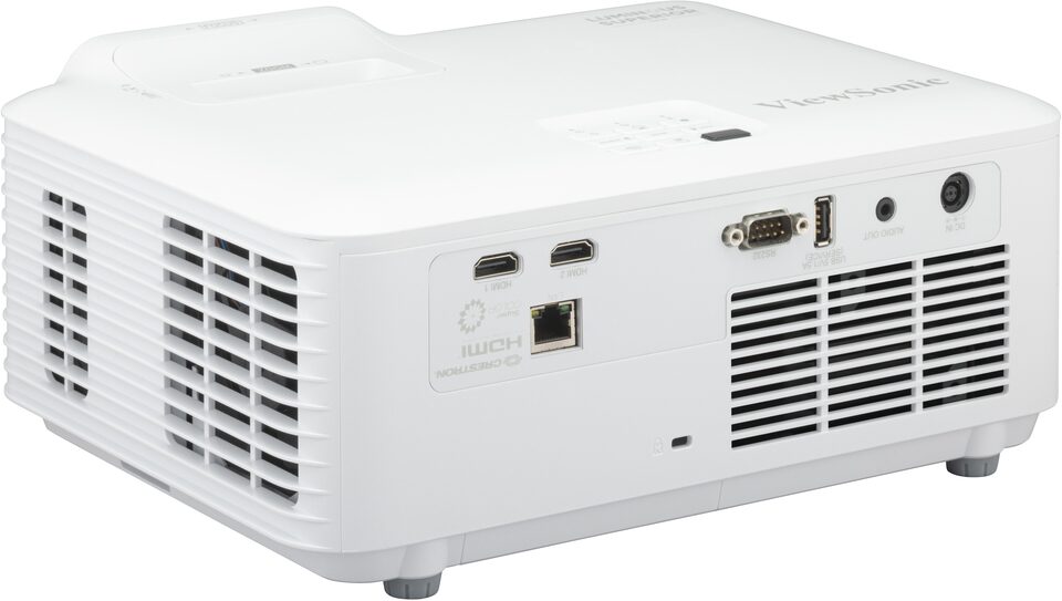 Złącza projektora ViewSonic LS741HD: HDMI, RS-232, USB, RJ-45