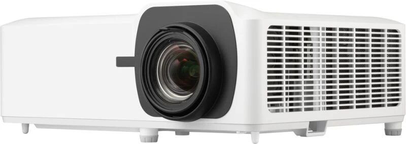 Projektor ViewSonic LS901-4K z profilu z obiektywem