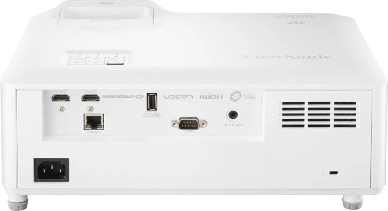 Złącza projektora ViewSonic LS901-4K: HDMI 2.0, RJ-45, RS-232, USB