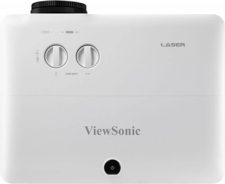 Pokrętła przesuwu obiektywu na górnej obudowie ViewSonic LS920WU