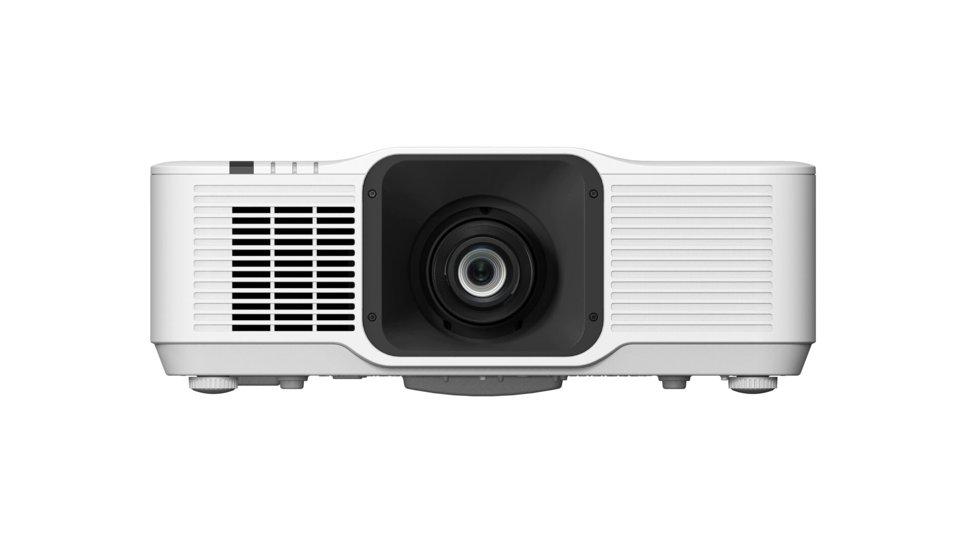 Projektor Vivitek DU5051Z-WH od frontu z obiektywem