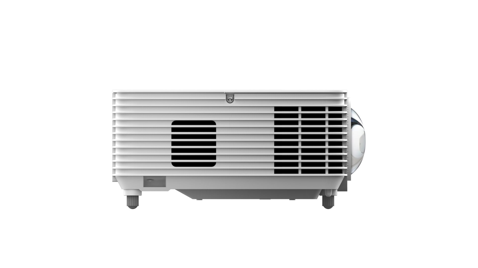 Projektor Vivitek DX335ST-EDU z boku, wloty powietrza