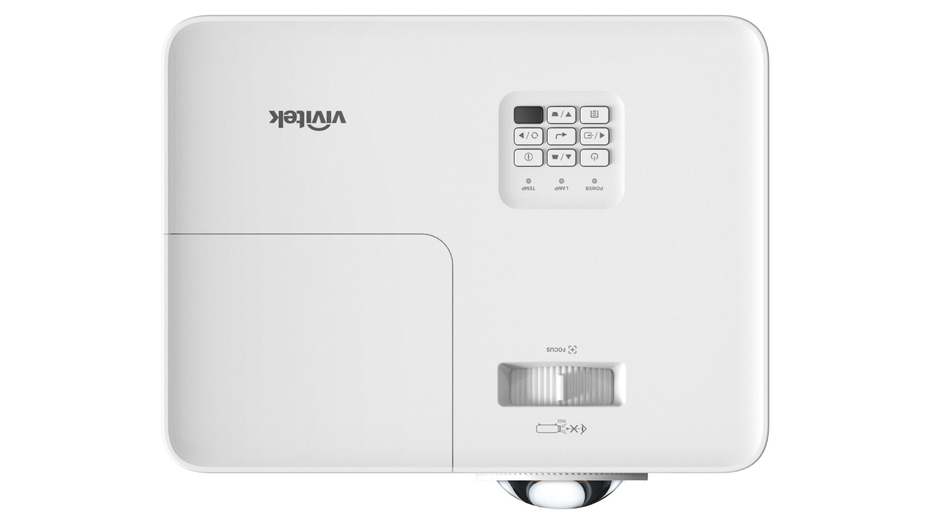 Panel sterowania na górnej obudowie projektora Vivitek DX335ST-EDU