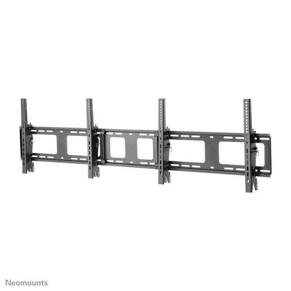 Uchwyt menu board Neomounts NS-WMB200BLACK na dwa ekrany - widok pod kątem
