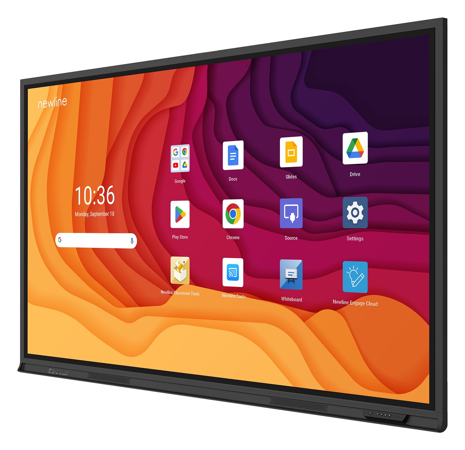 Ekran 4K monitora interaktywnego Newline LYRA PRO TT-6523QA 65 cali