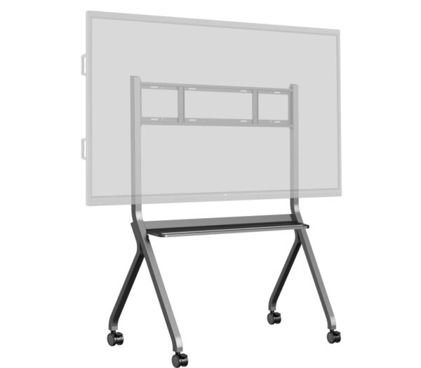 Statyw mobilny iiyama MD-CART02-S1 z monitorem interaktywnym - widok z przodu