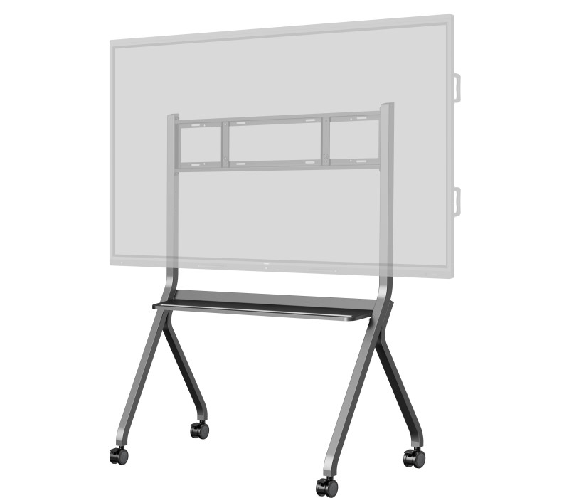 Statyw mobilny iiyama MD-CART02-S1 z monitorem interaktywnym - widok pod kątem