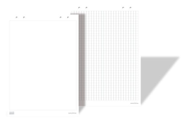 Blok do flipcharta 2x3 B02 A1 (58x83 cm) – gładki, 30 kartek — bloki do flipcharta