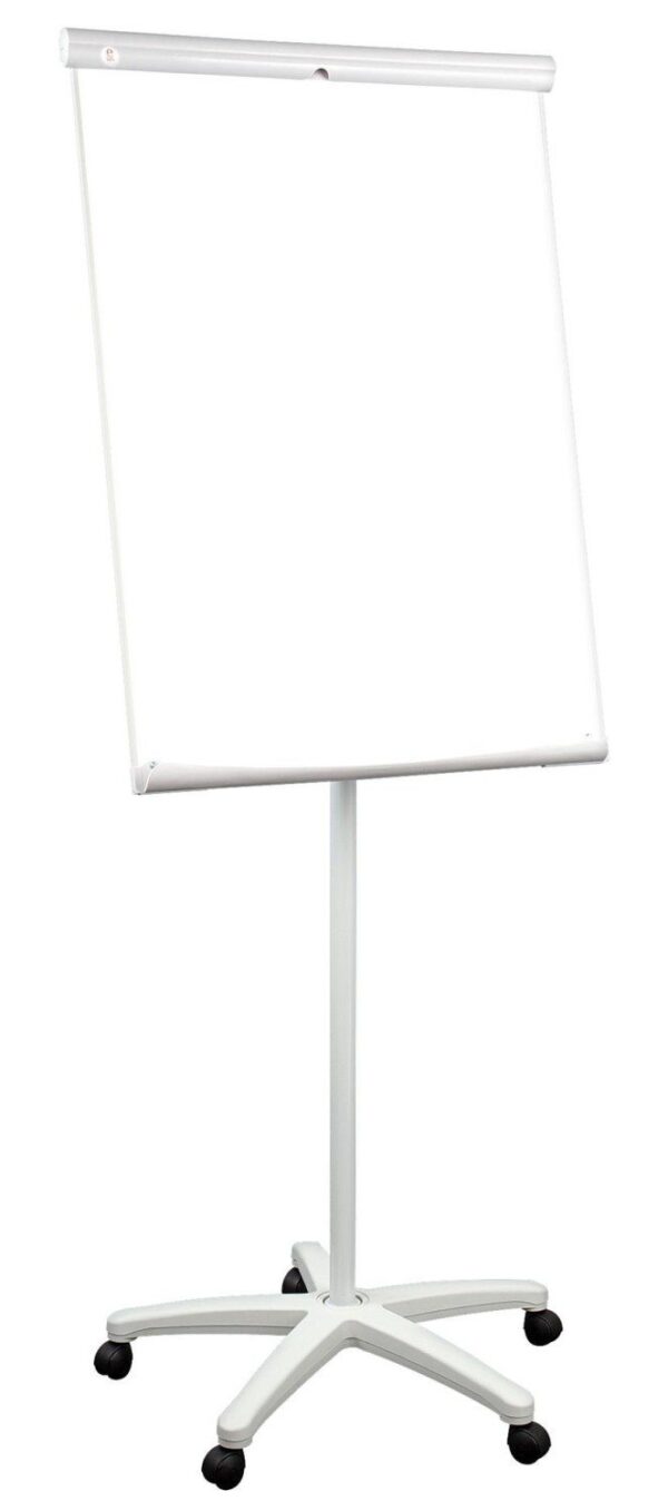 Flipchart mobilny 2x3 ecoBoards Mobilechart TF03 ECO 70x100 cm – na kółkach, magnetyczny — widok z przodu