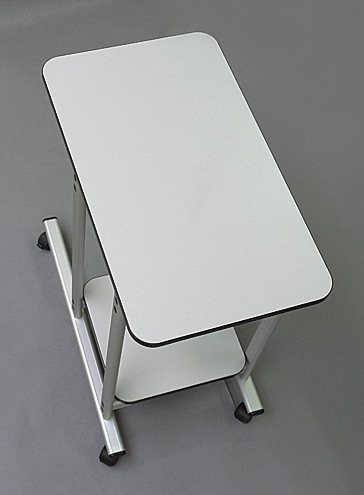 Stolik projekcyjny 2x3 Universal ST007 &ndash; mobilny, 2 blaty 80x46 i 40x40 cm &mdash; g&oacute;rny blat