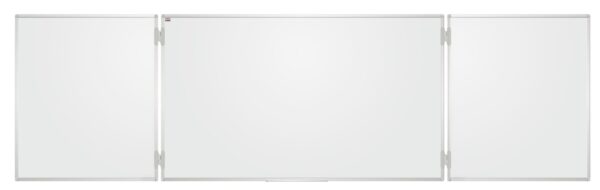 Tryptyk biały 2x3 TRS1710 170x100 cm (340 cm po rozłożeniu) – suchościeralny, magnetyczny, lakierowany — widok z przodu, skrzydła rozłożone
