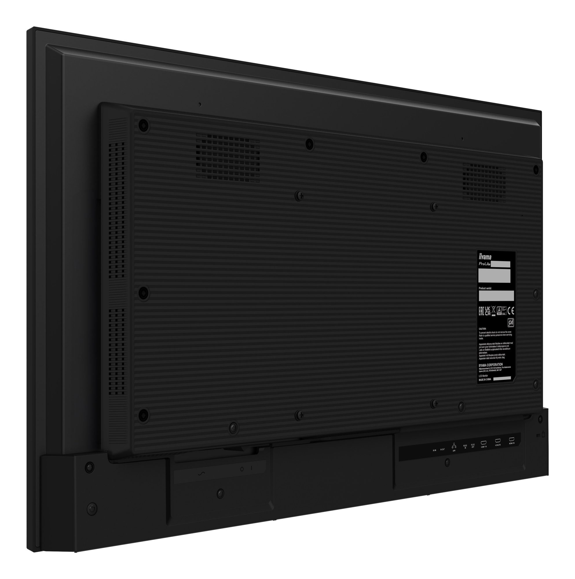 Monitor informacyjny iiyama LH3275HS-B1AG 32 cale - tył obudowy ze złączami