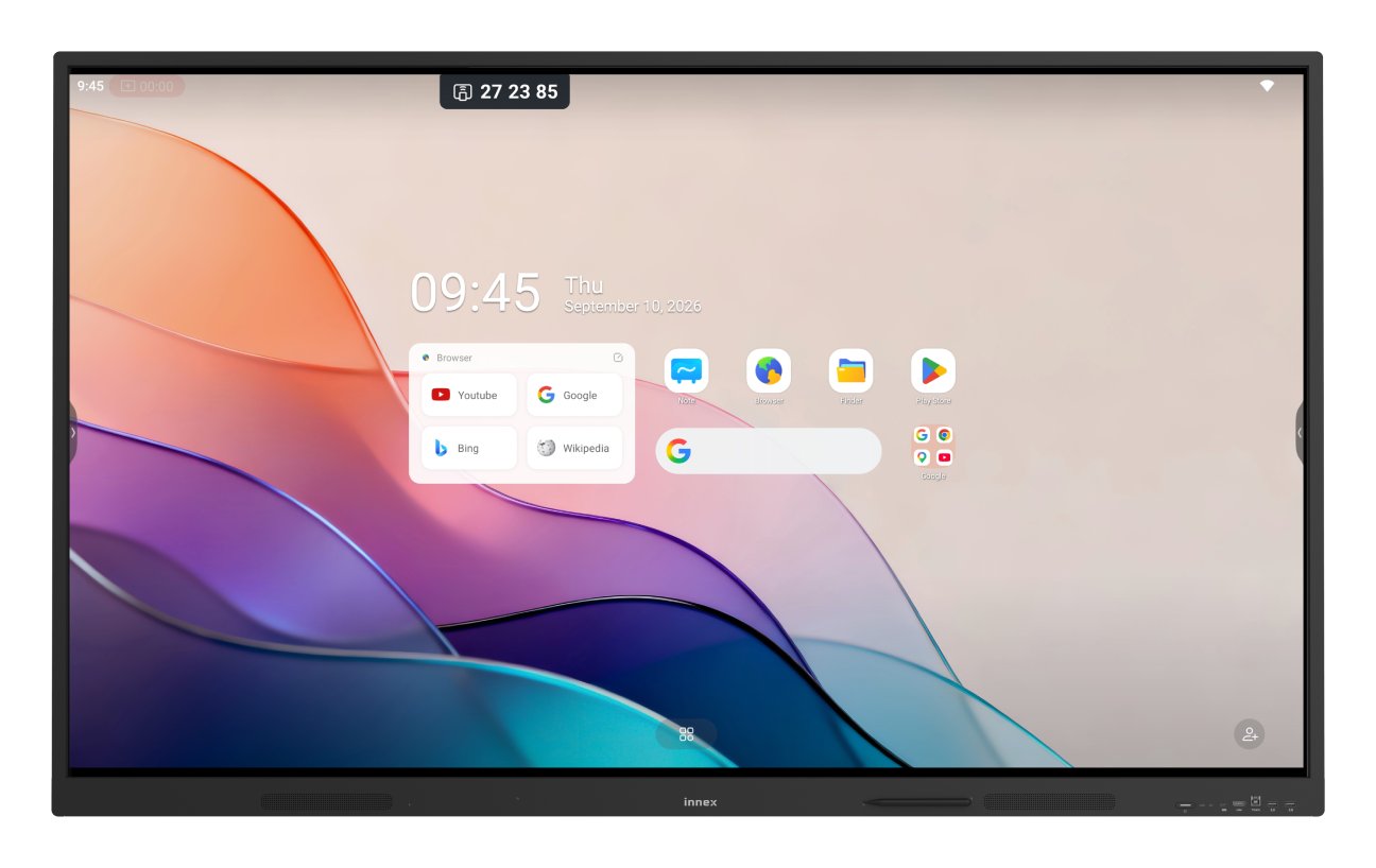 Monitor interaktywny Innex EU75 Lite 75 cali z ekranem głównym Androida 16