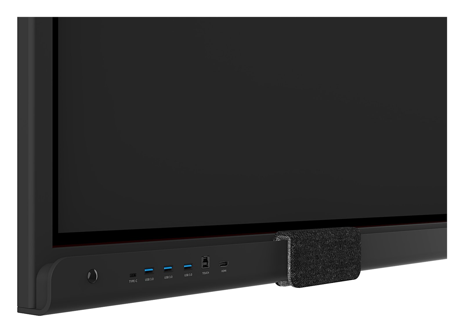 Złącza USB i HDMI z przodu monitora interaktywnego Innex EU65